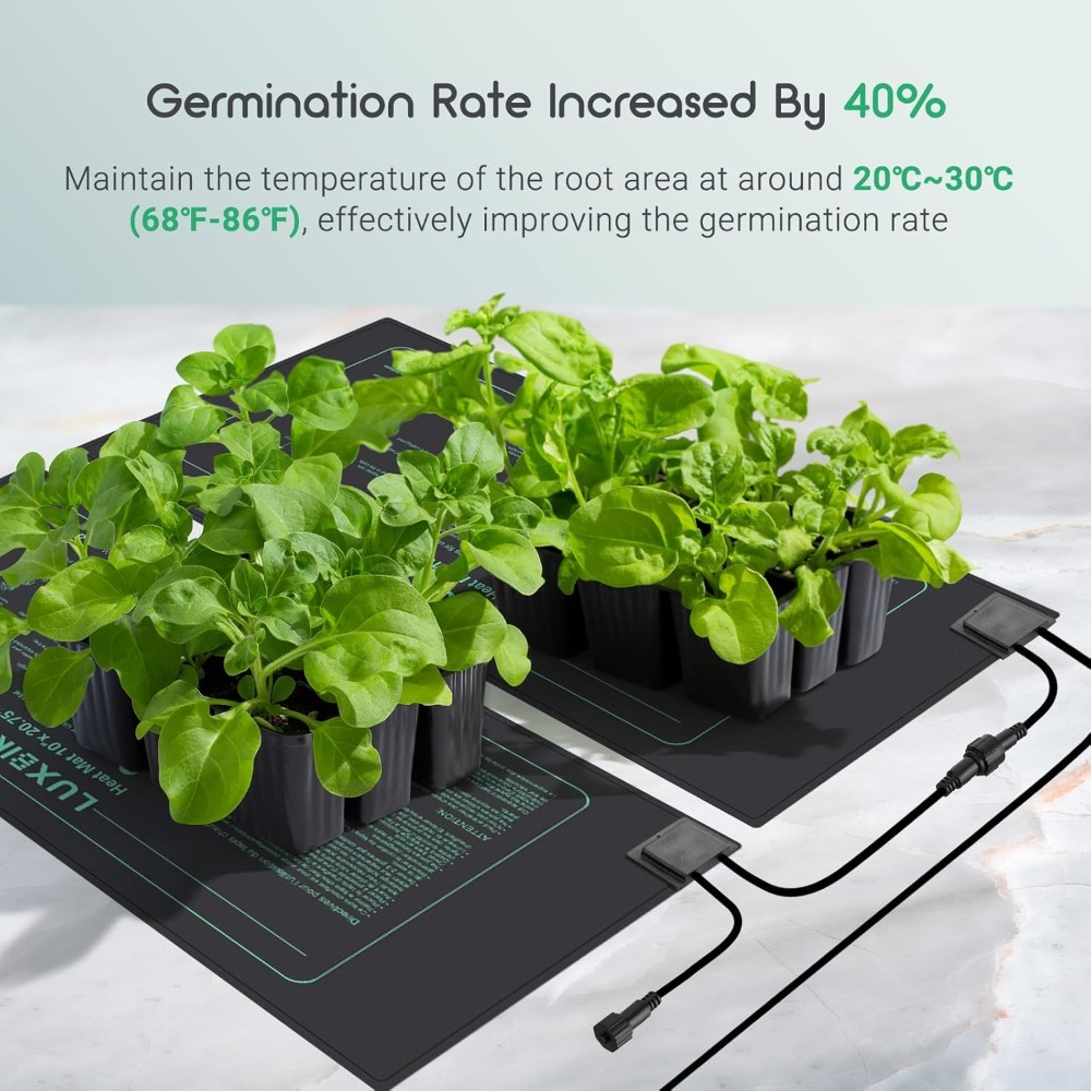 4 Pack Seedling Heat Mat with  - Seedling Heat Mat review and price