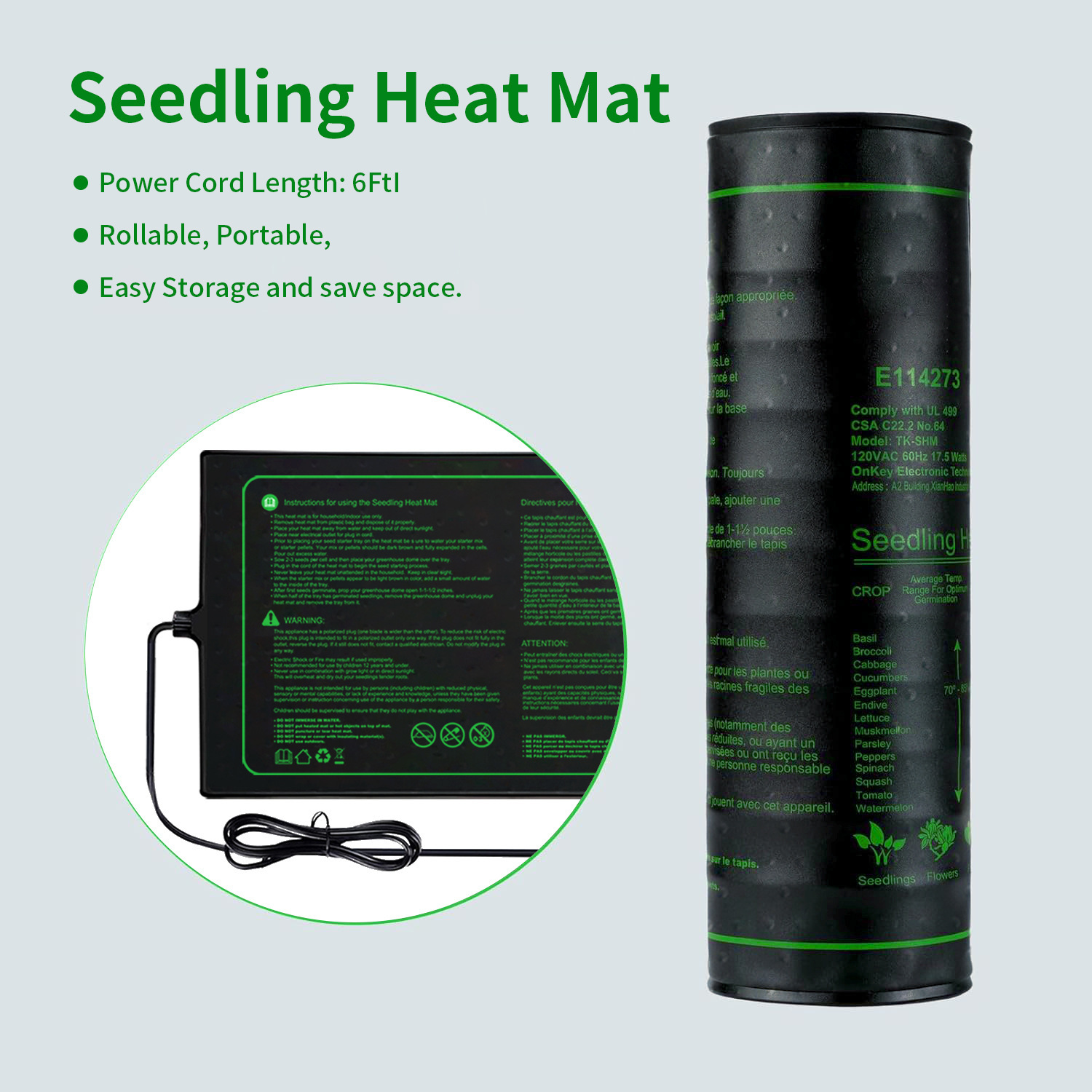 Two-pack 20x10Inch Seedling He - Seedling Heat Mat review and price