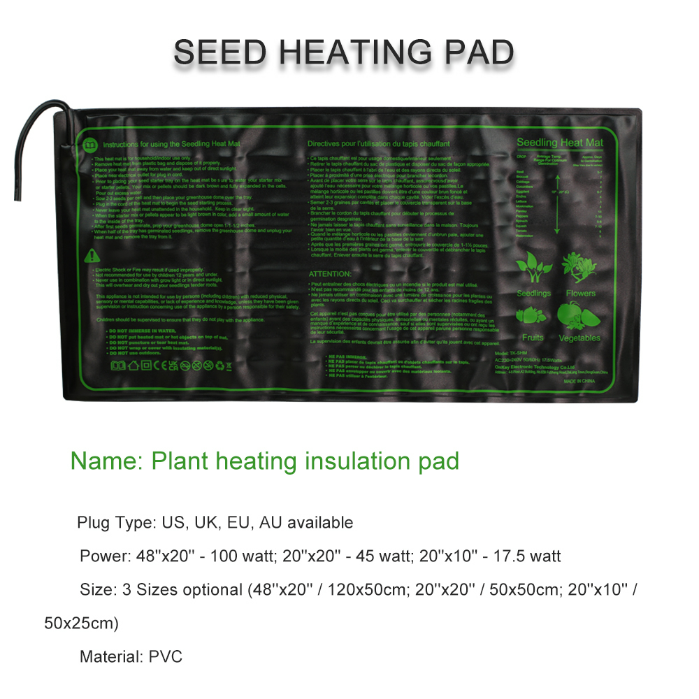 Seedling Heating Pad 3 Sizes W - Seedling Heat Mat review and price